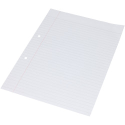 Rapid A4 Paper Ruled 8mm &amp; Margin Punched 75gsm 500 Sheets