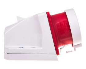 Wtyczka odbiornikowa z zatyczką 16A 5P 400V czerwona IP44 515-6t