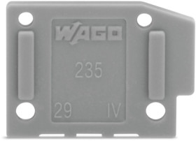 End plate for feed through terminal, 235-100