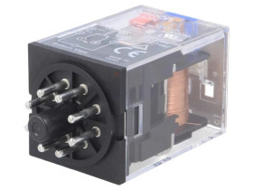MKS2PI-24DC Przekaźnik: elektromagnetyczny DPDT Ucewki: 24VDC 10A/250VAC