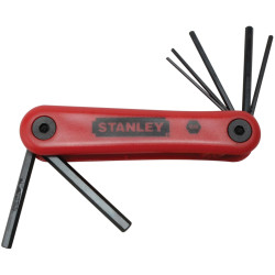 Stanley 4-69-261 Hexagon Key Folding Set of 7 Metric (1.5-6mm)