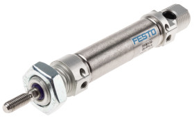 Siłownik pneumatyczny skok: 25mm Festo Ø 16mm dwustronnego działania Action 136mm Amortyzacja pneumatyczna