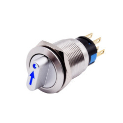 Przełącznik podświetlany LED 9-24V (niebieski) 22mm