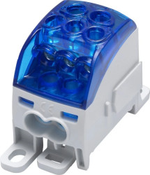 Blok rozdzielczy - uniwersalny Al/Cu SUB 160 (82040) SIMBLOCK niebieski 81653003