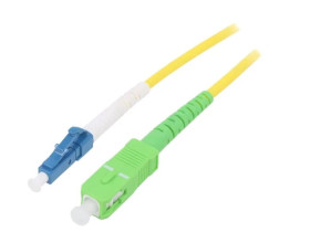 SCA-LCU/OS2-050YL Patch cord światłowodowy OS2 LC/UPC,SC/APC 5m LSZH żółty