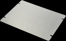 Base plate, aluminum, (L x W x H) 203 x 152 x 1 mm, natural, for series 1444, 1434-86