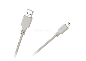 Przyłącze kabel USB/USB mini 1,5m popielety