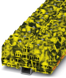 Bolt terminal, bolt connection, 2.5-70 mm², 1 pole, 192 A, 8 kV, yellow/black, 3213139