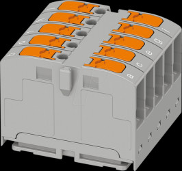 1300611 Distributor block - PTVFIX 2.5/5 grey