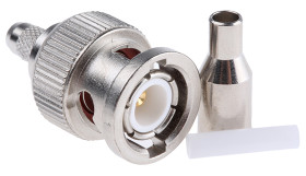 Złącze koncentryczne Montaż na kablu Męski 50Ω typ złącza Złącze BNC 0 to 4GHz Połączenie zagniatane typ kabla RG316/U