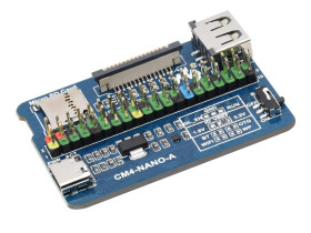 Waveshare Nano Base Board (A) for Raspberry Pi Compute Module 4, Same Size as the CM4