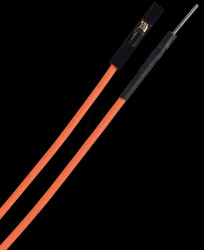 Flexible jumpers, 15 cm, plug/socket, orange