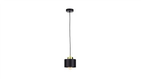 Lampa Wisząca Nowoczesna 1Xe27 Simply Black/Gold