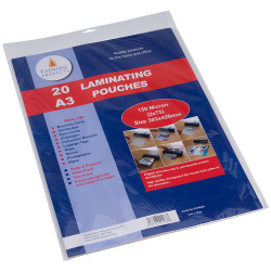 Cathedral Products LPA316020 A3 Laminating Pouches 150 micron Pack 20
