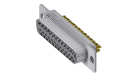 Złącze D-Sub 25-pinowe Żeński Poziomy