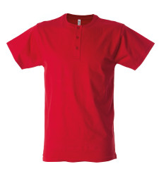 T-shirt, Czerwony, Bawełna 100%, M, Krótki