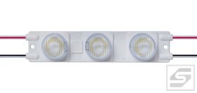 Moduł LED SEMAFOR 3x3030/3W/200mA; 12V;300lm;6500K;w.107x22x11.4;IP65