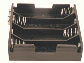 Uchwyt do baterii, x 4, montaż zatrzaskowy