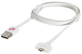 Kabel USB Złącze A USB A Złącze B Micro USB typu B dł. 1m Przewód USB USB 2.0 kolor: Biały