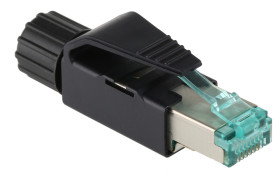 Złącze RJ45 Męski Złącze RJ45 Montaż na kablu Cat6a HARTING, proste, 8C.-żyłowe