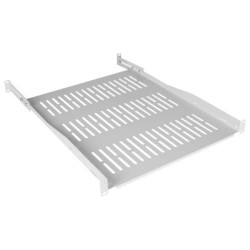 Półka regulowana do szafy RACK 19 1U 550mm (650mm) szara NEKU