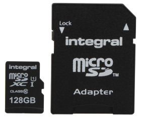 Karta Micro SD MicroSDXC, 128 GB Nie, Integral Memory ultimaPRO 0 → +60°C