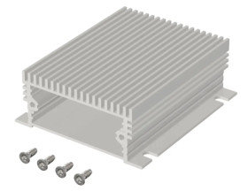 Aluminum enclosure kit, (L x W x H) 55.3 x 80 x 24.4 mm, natural, IP40, 97453080.HMT1