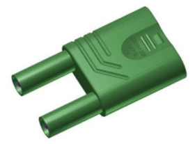 Złącze bananowe Męski Gniazdo bezsprężynowe 4 mm Zielony 32A Hirschmann Test & Measurement rozmiar 4 mm