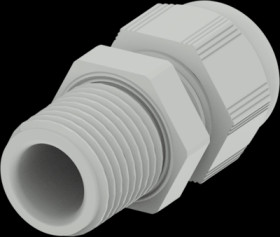 Cable gland, M16, Clamping range 2 to 6 mm, IP68, light gray, 1SNG601025R0000