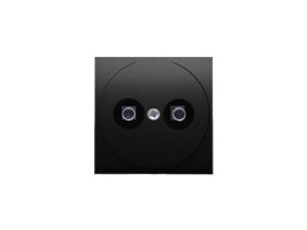 SIMON 54 Pokrywy gniazda ekwipotencjalnego czarny DGE1P/49 KONTAKT SIMON