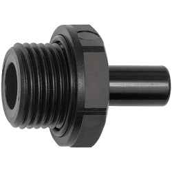 Screw-in connector, L 54.5 mm, 10 bar, POM, for hose, 136506