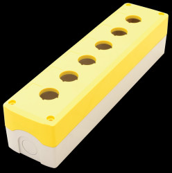 Obudowa kaseta żółta przyciski sterownicze 22mm IP65 NYG, NYK