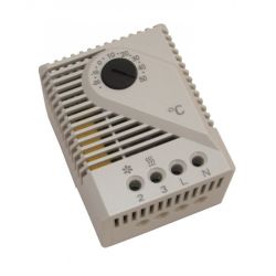 Termostat bimetaliczny otwierająco/zamykający (-20st.C - +60st.C) na szynę DIN