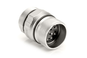 Złącze wielostykowe przemysłowe 12-pinowe M23 Montaż na kablu Gniazdo Amphenol Industrial