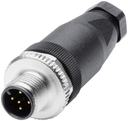 Złącze wielostykowe przemysłowe 5-pinowe M12 Montaż na kablu Wtyczka Siemens