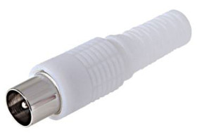 Wtyk TV z odgiętką (RG6)