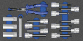 8164 1481 Tool Set for Spark Plugs 12,5mm (1/2"), 16-piece