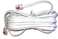 KAB55.2RJ11 Kabel telefoniczny, czterożyłowy wtyk (PLUG) - wtyk (PLUG) 6p4c 2m (telefon-gniazdko)