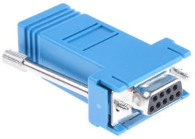 Adapter do złączy RJ, 9-stykowe D-sub żeńskie, RJ45 żeńskie