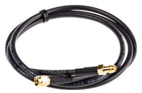 Kabel koncentryczny złącze A SMA złacze B RP-SMA długość 1m typ kabla RF195 Z zakończeniem