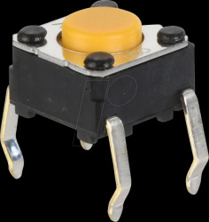 B3F-1002 Short stroke pushbutton B3F series, 1 NO, 24 V DC / 50 mA