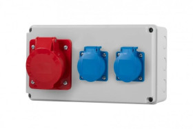 Rozdzielnica HORIZONTAL - gniazda 16A 5p, 2x230V