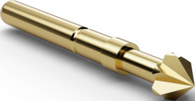 Standard test pin with probe, external hexagon, Ø 2.65 mm, travel  5 mm, pitch 3.5 mm, L 27 mm, F77307S400L300