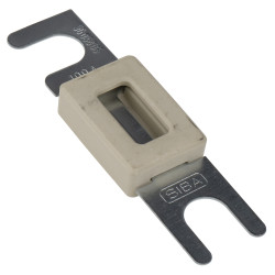 Bezpiecznik samochodowy, 100A kolor Biały, SIBA 80V dc