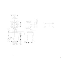 MIKROPRZYCISK 9mm A06 4-P H-13mm 6x6