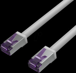 FL31-28030 Patch cable Cat. 6A S/FTP, PIMF, gray, 2.0m