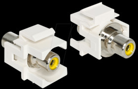 86306 Keystone RCA socket > RCA socket, yellow