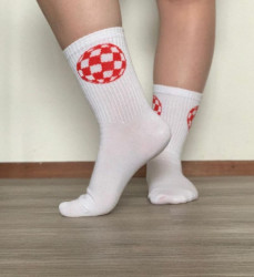 Amiga B'Ball Embroidered Socks - One Size Fits Most - Shipped from Netherlands