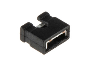 Miniaturowe gniazdo izolowane, Żeński, Prosty, Czarny, typ: Otwarta góra, 2-pinowe raster: 2.54mm, Cyna na niklu