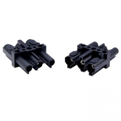 Złączka wtykowa elektryczna redukcyjna BCS-3/MH-N (żeńska/męska 3-polowa czarna)